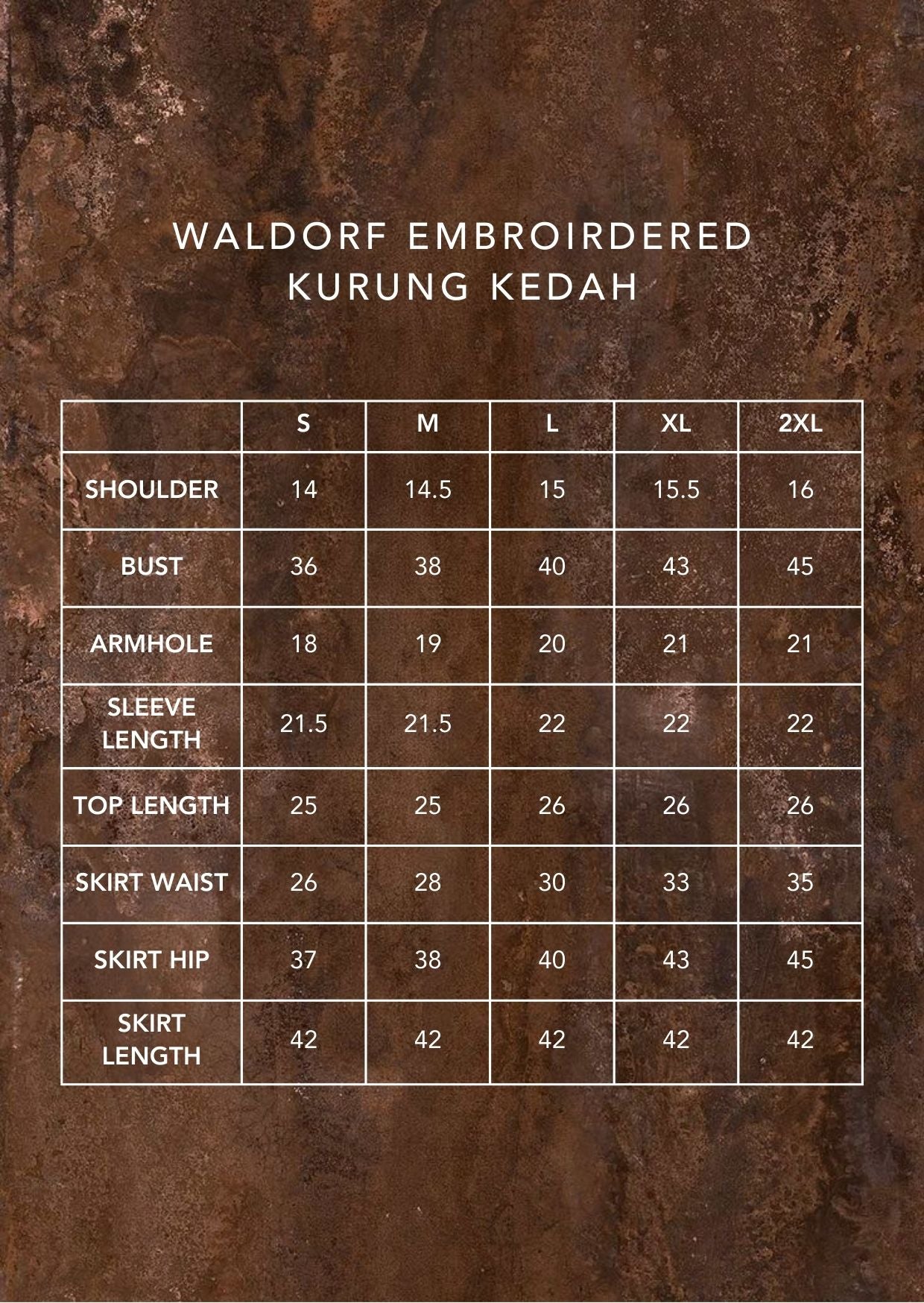 Waldorf Embroidered Kurung Kedah