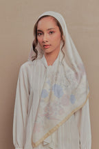 Petrascarves Blossom Raya Collection Square (Pastel Yellow)